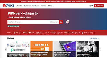 piki.finna.fi screenshot